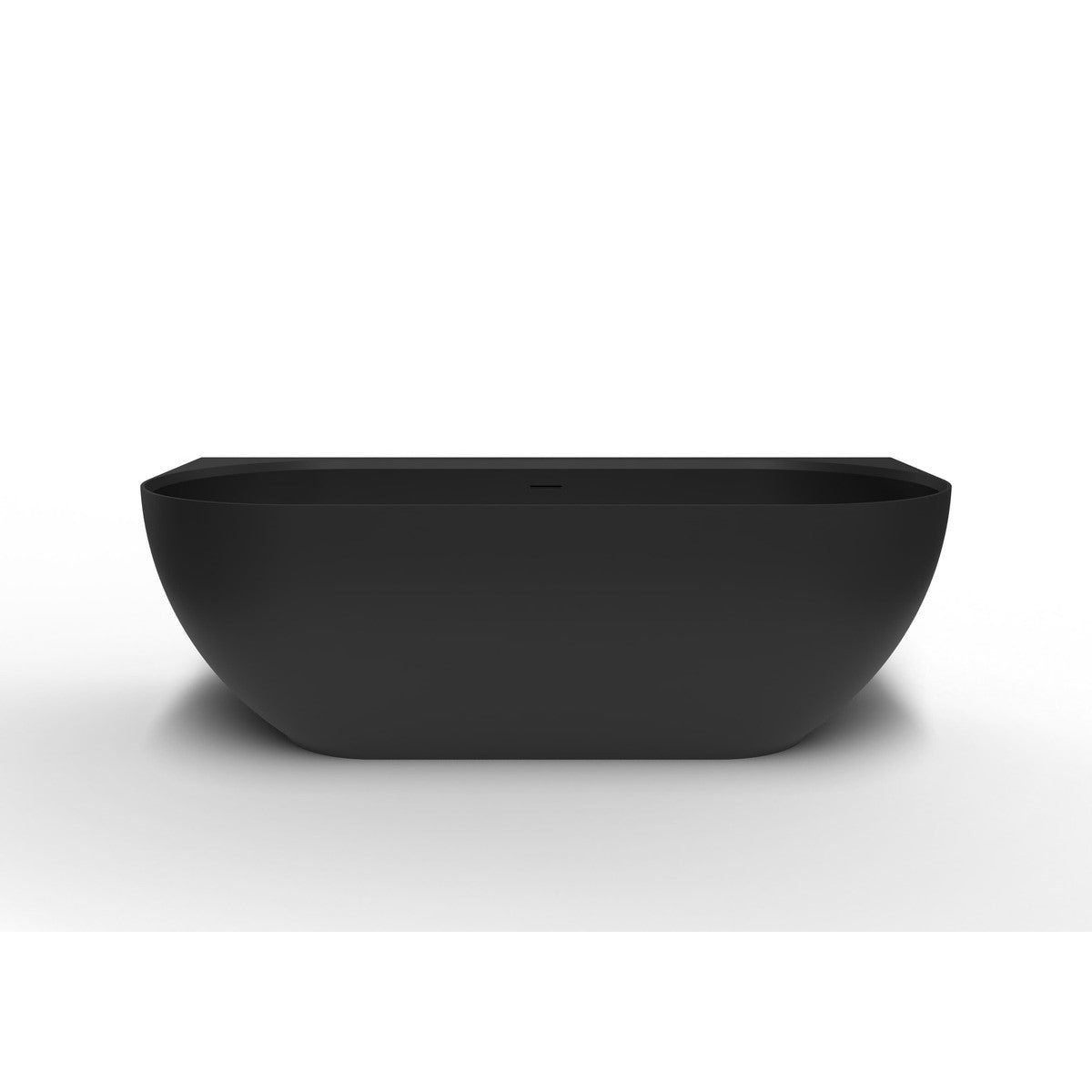 SATLE1700C SAT Lesly črna prostostoječa kopalna kad iz litega marmorja