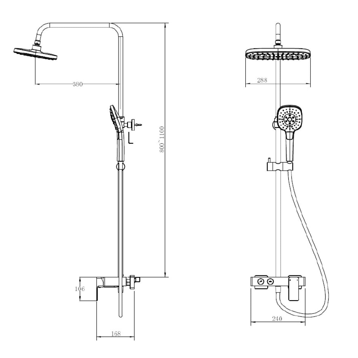 SATSSPHP SAT armatura za tuš s tuš setom