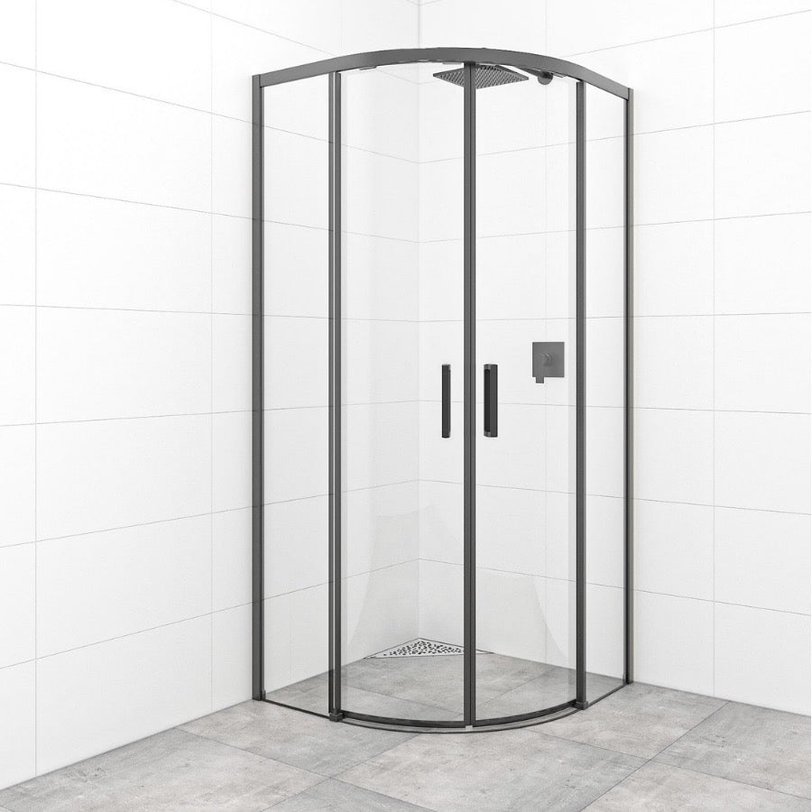 SATTEXSBB80CT SAT TEX BB 80 x 80 polkrožna tuš kabina brez okvirja