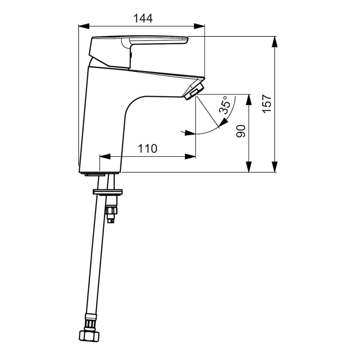 HA224 Hansa Eco armatura za umivalnik SIKOBHE271M