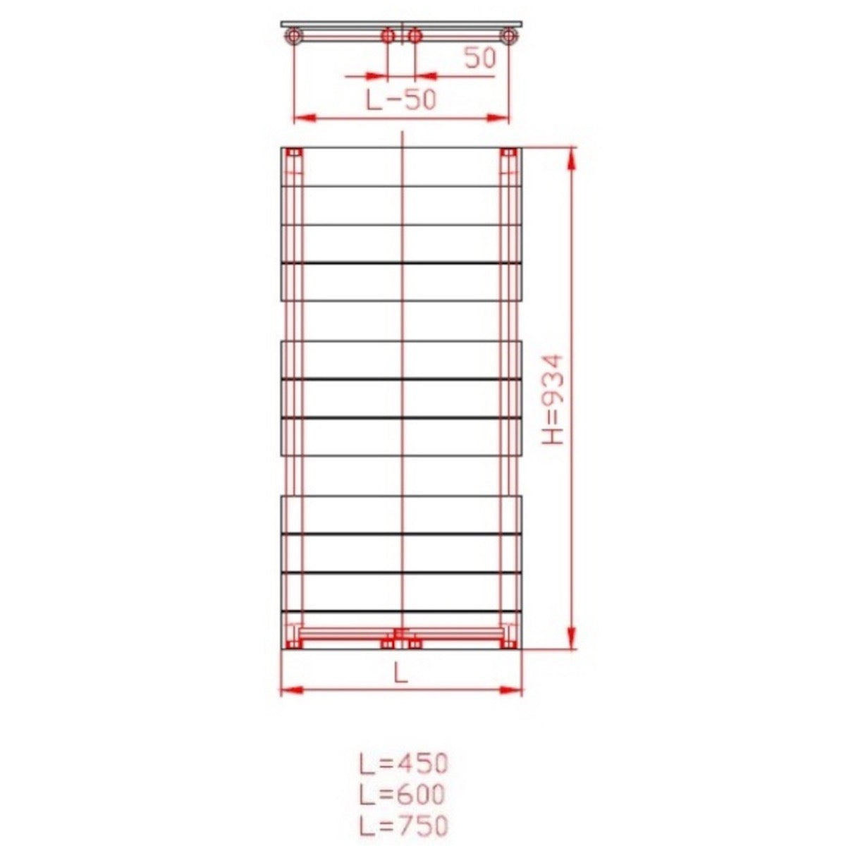 SIKOD6001000 Anima Viktor 60 cm x 93 cm kopalniški radiator univerzalni