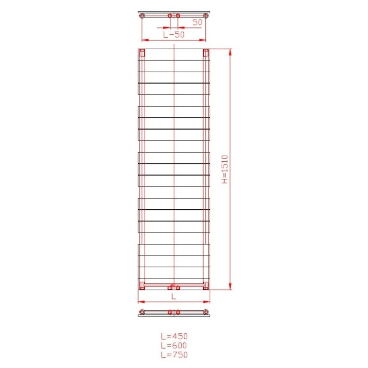 SIKOD7501600 Anima Viktor 75 cm x 151 cm kopalniški radiator univerzalni