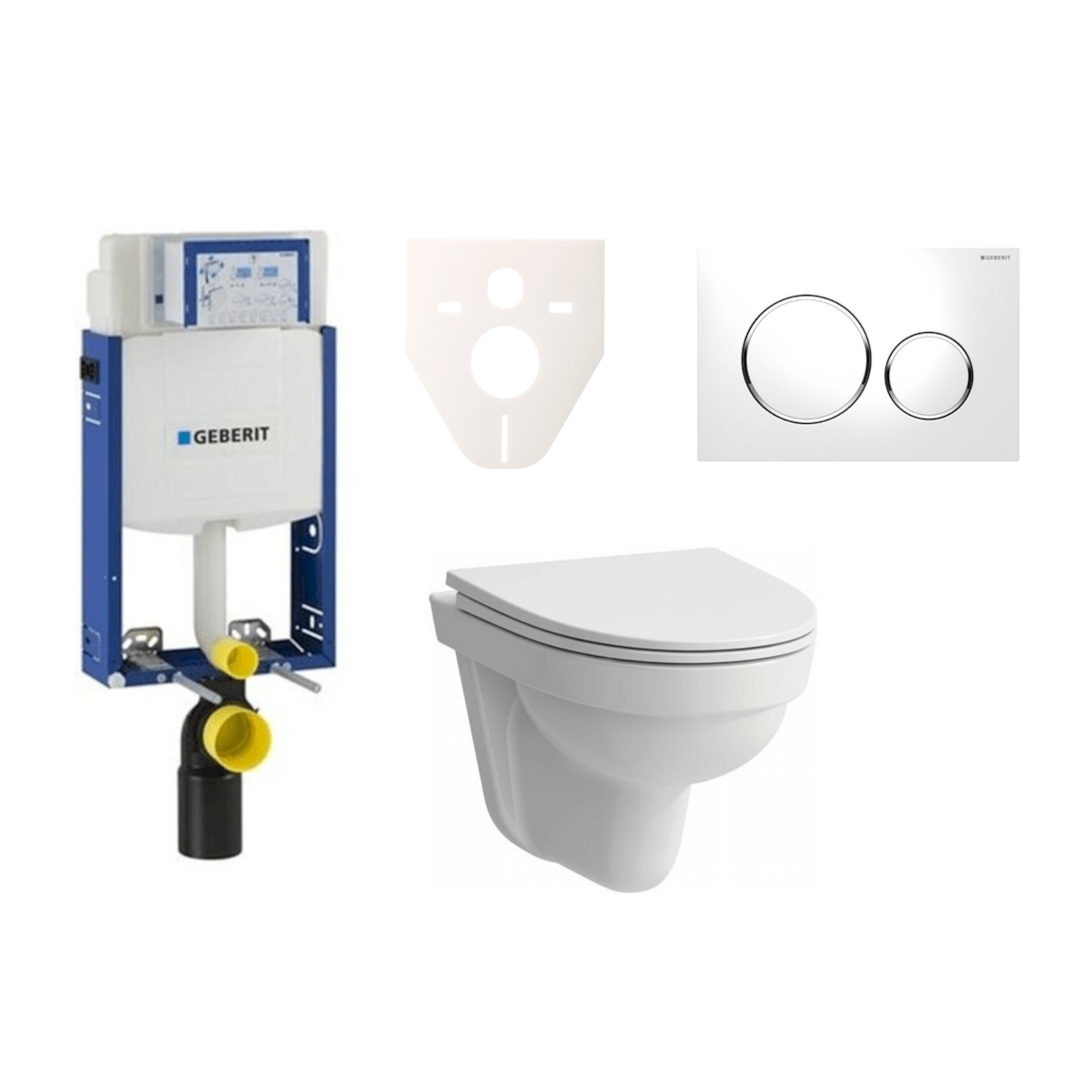 H8201500000001 Laufen Pro Nordic wc školjka s kompletom Geberit Kombifix 110.302.00.5 Sigma20