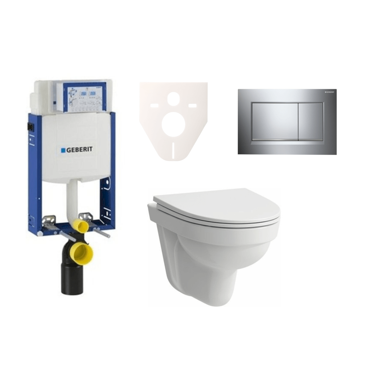 H8201500000001 Laufen Pro Nordic wc školjka s kompletom Geberit Kombifix 110.302.00.5 Sigma30