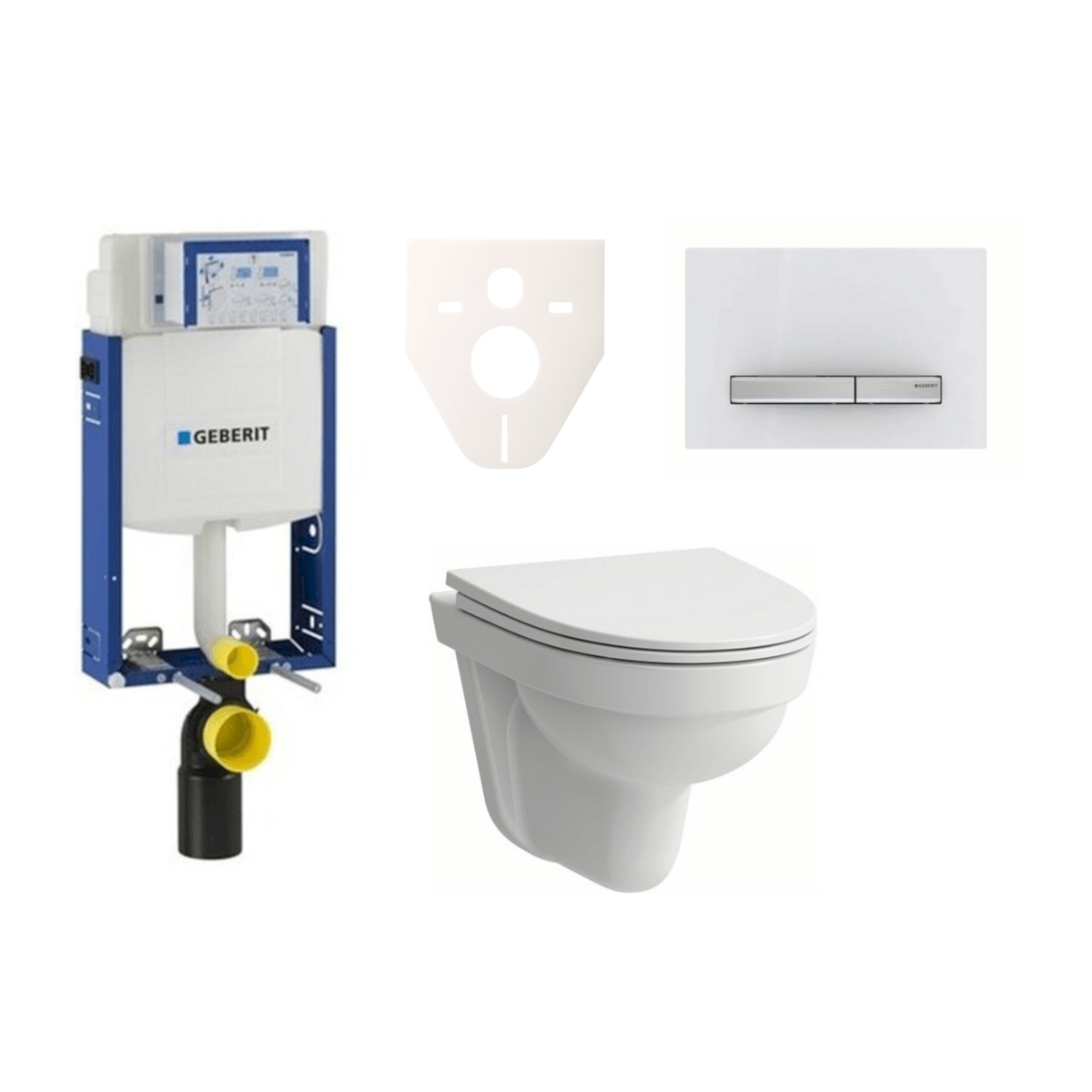H8201500000001 Laufen Pro Nordic wc školjka s kompletom Geberit Kombifix 110.302.00.5 Sigma50