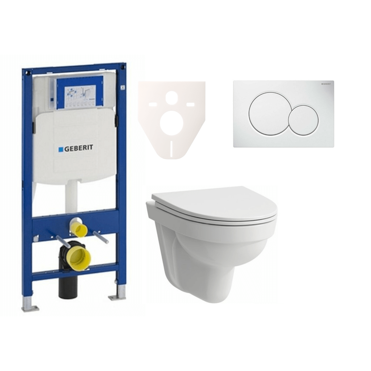 H8201500000001 Laufen Pro Nordic wc školjka s kompletom Geberit Duofix 111.300.00.5 Sigma01
