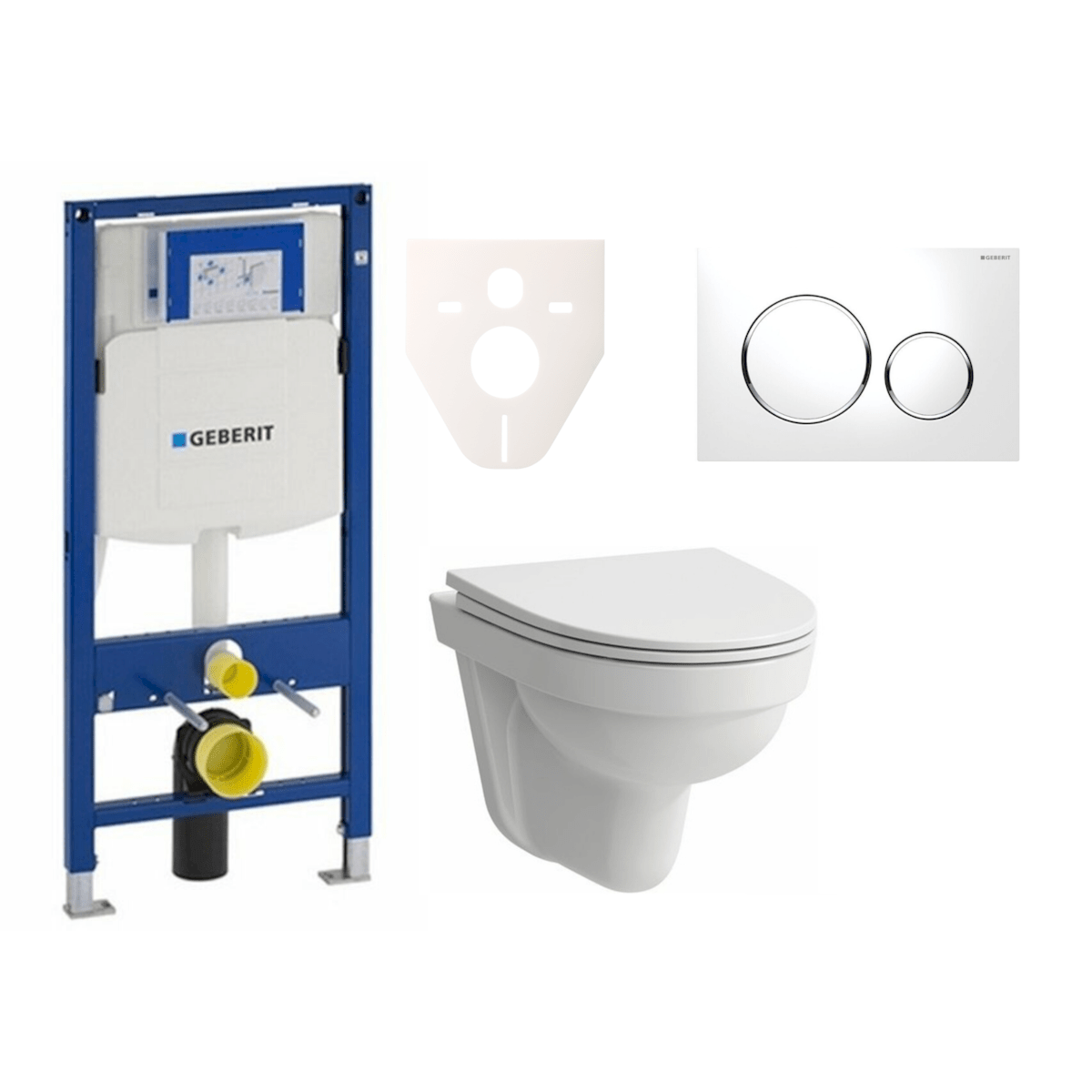 H8201500000001 Laufen Pro Nordic wc školjka s kompletom Geberit Duofix 111.300.00.5 Sigma20