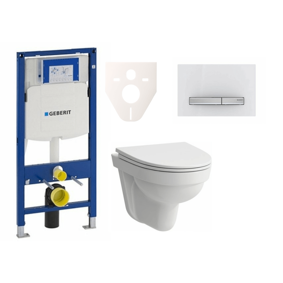 H8201500000001 Laufen Pro Nordic wc školjka s kompletom Geberit Duofix 111.300.00.5 Sigma50