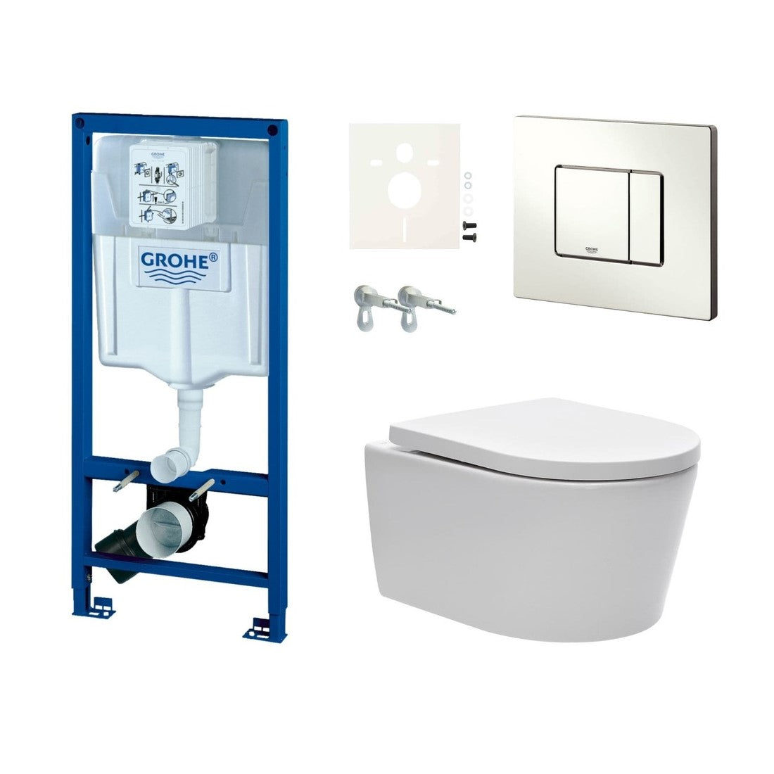 SIKOGRSBR2S SAT Brevis WC školjka s kompletom Grohe Rapid SL 38528000