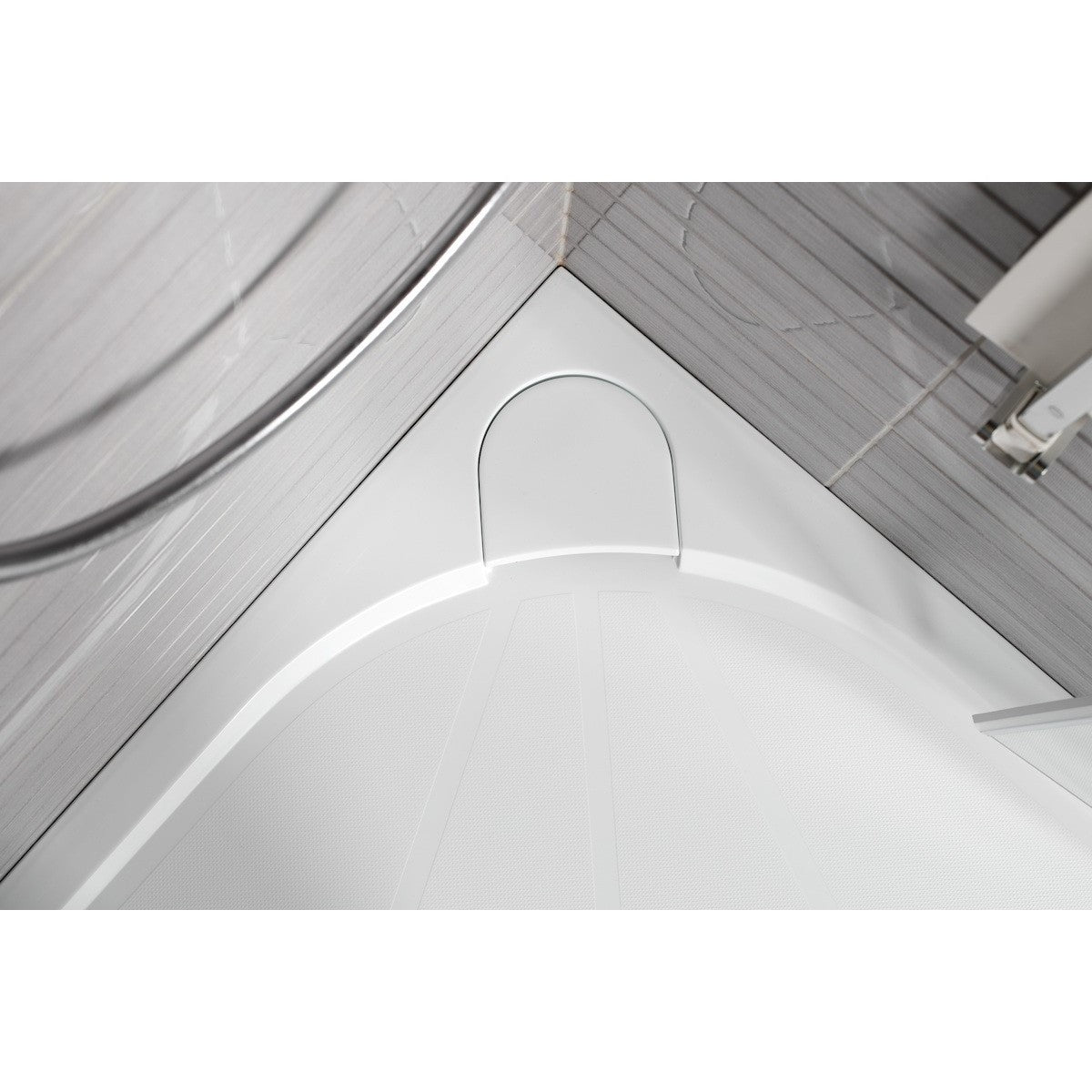 SIKOLIMCC90S SAT 90 x 90 cm polkrožna tuš kad iz litega marmorja