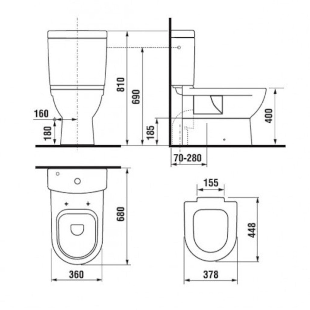 SIKOSJMIVS23716 Jika Mio talna WC školjka monoblok