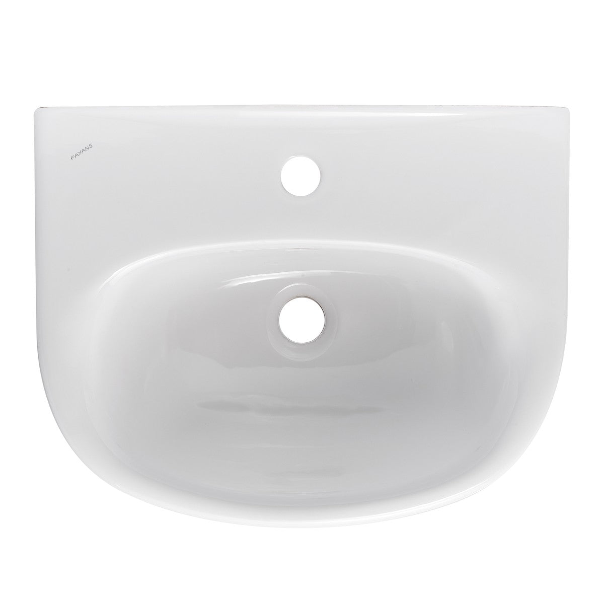 SIKOSJNE10390 Fayans Neo 50 x 40 cm stenski keramični umivalnik z odprtino za armaturo