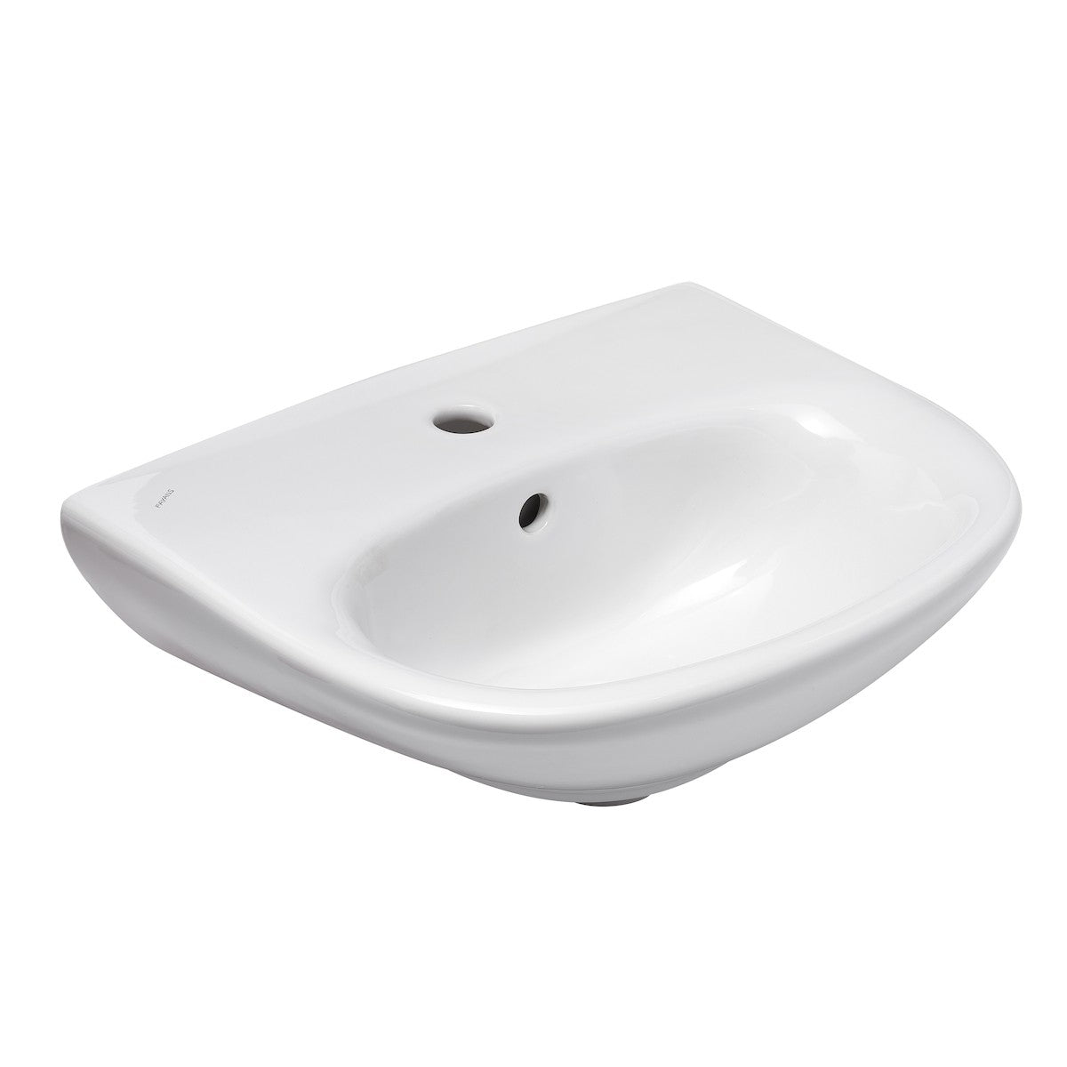 SIKOSJNE10390 Fayans Neo 50 x 40 cm stenski keramični umivalnik z odprtino za armaturo