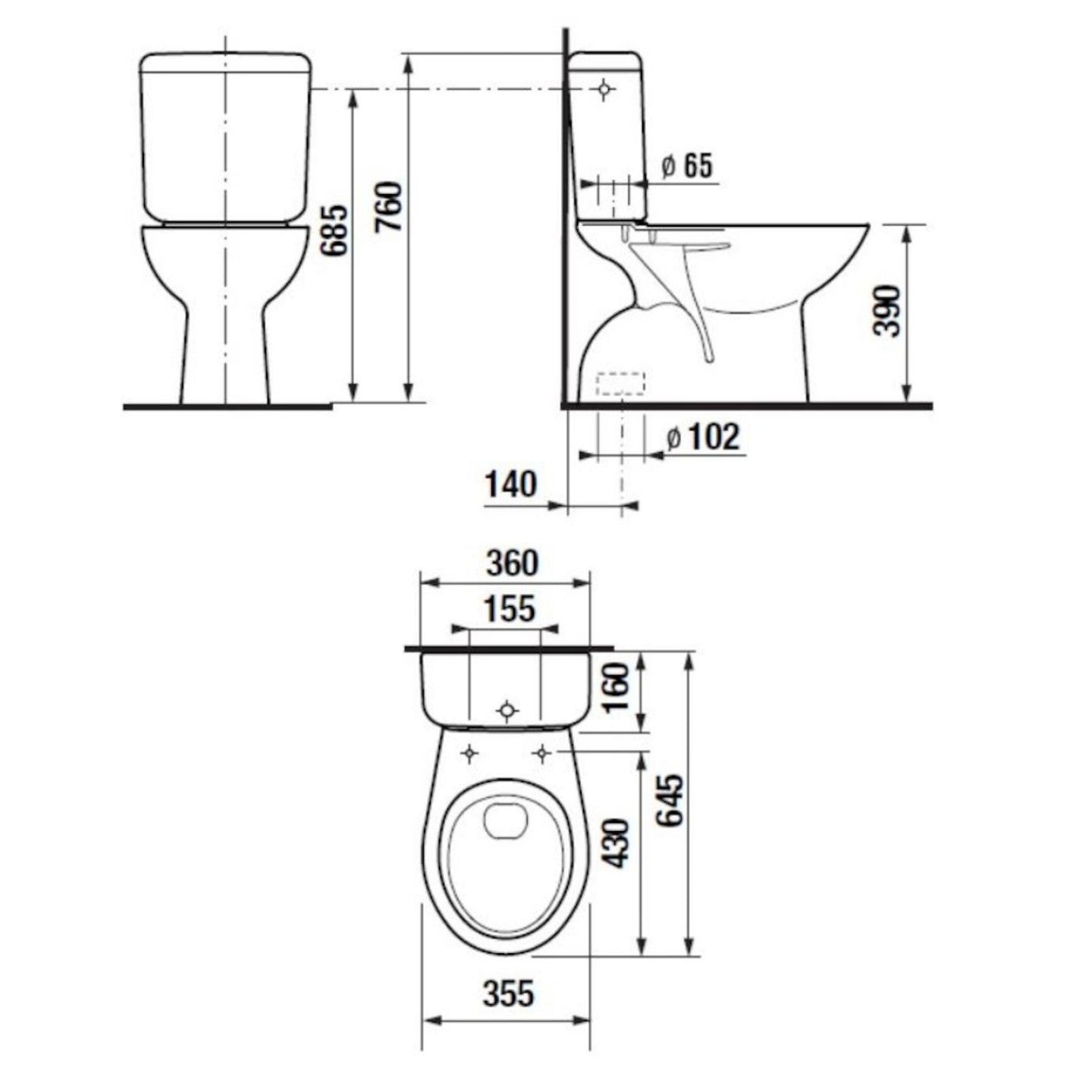 SIKOSJNE61395 Jika Neo talna WC školjka monoblok talni izliv