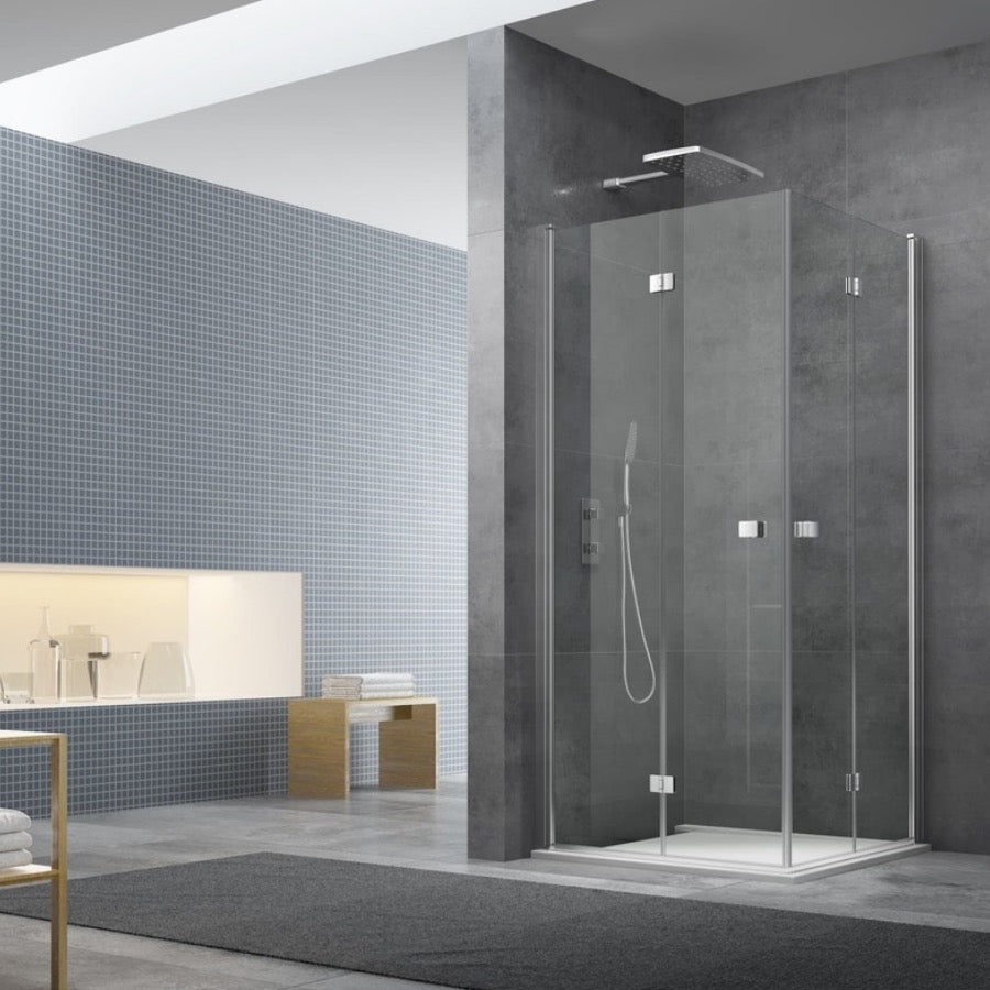 SIKOSK8080 SAT SK 80 x 80 kvadratna tuš kabina z zložljivimi vrati