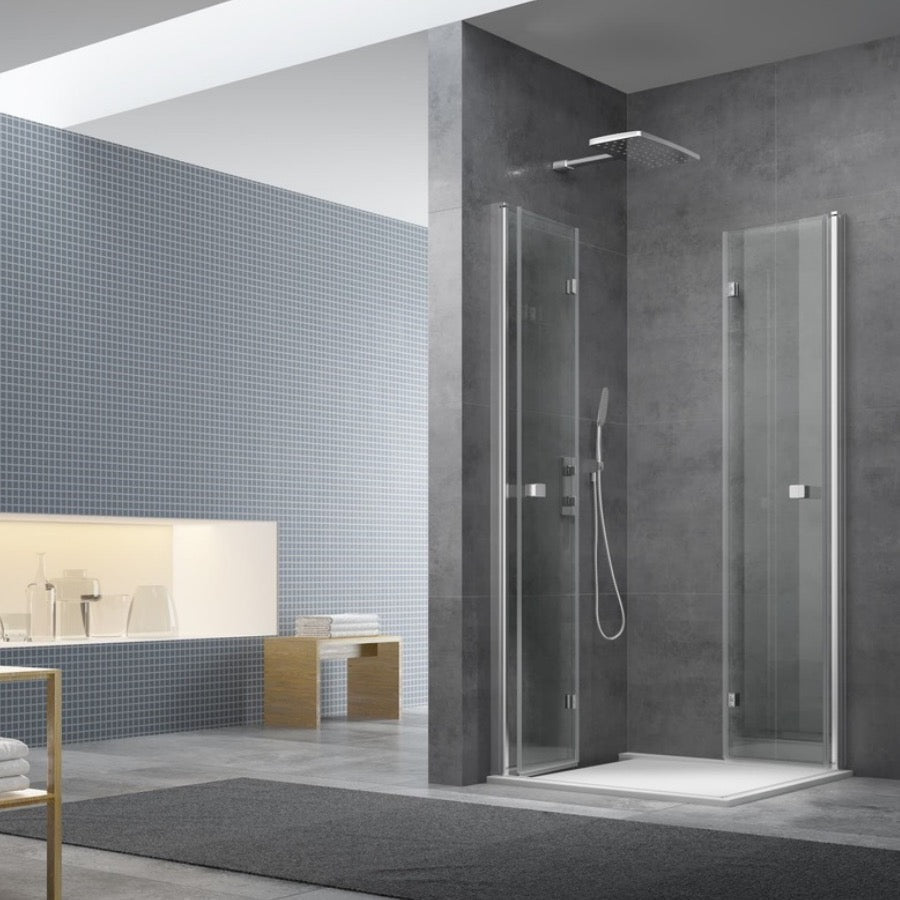 SATBKSK9090 SAT SK 90 x 90 kompletna kvadratna tuš kabina z zložljivimi vrati