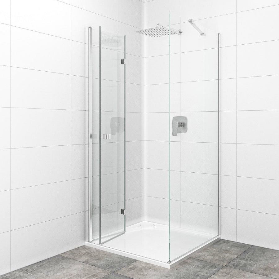 SIKOSK80STENASK100 SAT SK 100 x 80 pravokotna tuš kabina z zložljivimi vrati