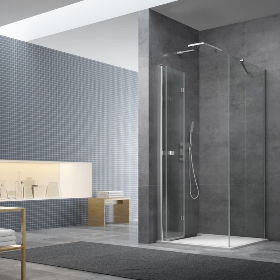 SIKOSK100STENASK90 SAT SK 100 x 90 pravokotna tuš kabina z zložljivimi vrati