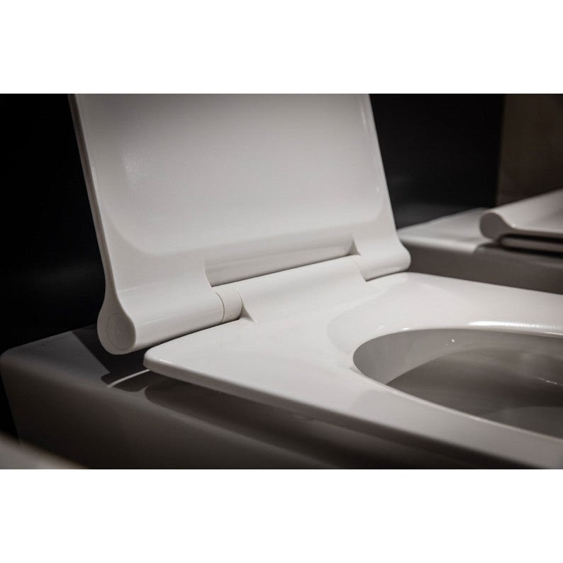 SIKOSRG00U Roca The Gap viseča brezrobna WC školjka z WC desko s počasnim zapiranjem