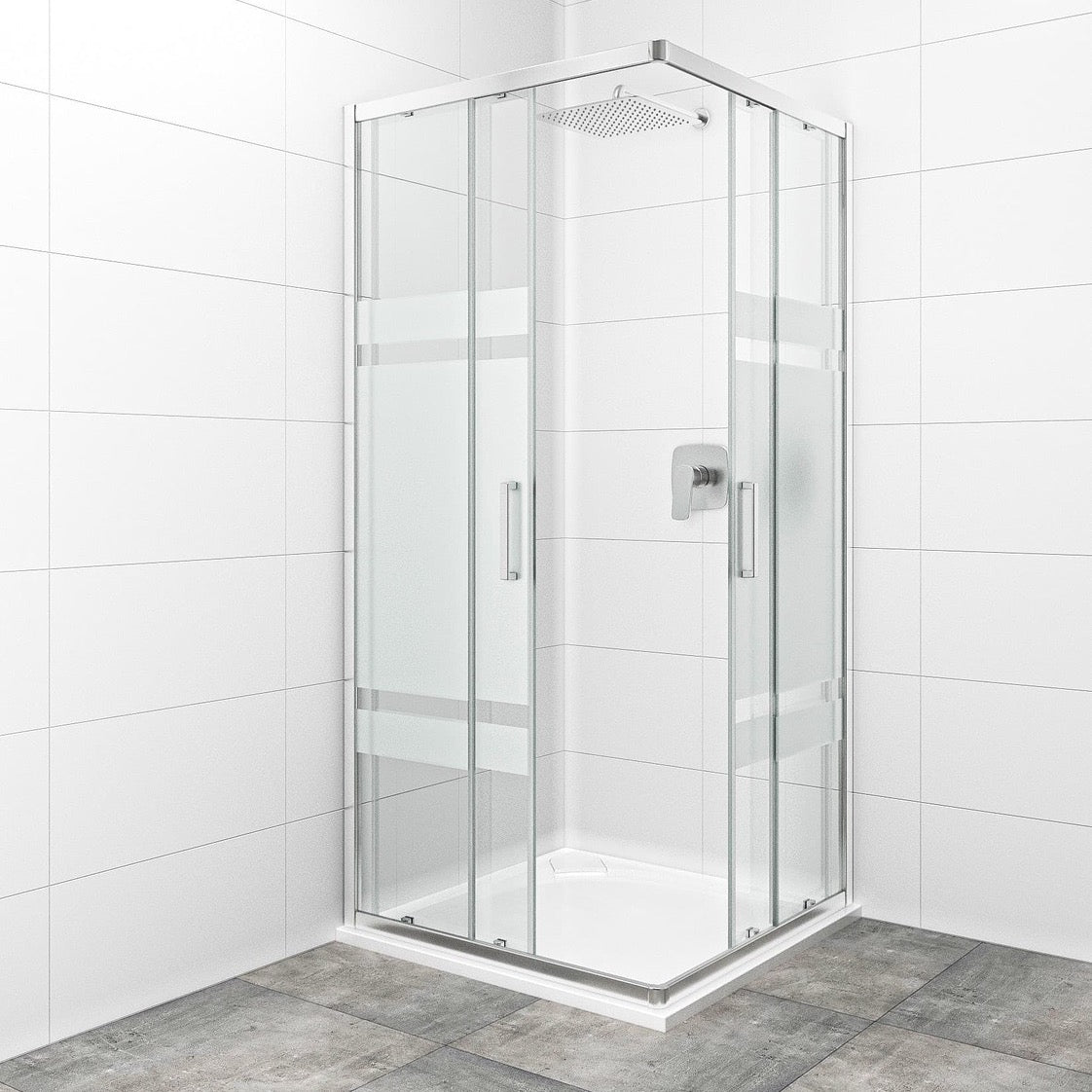 SIKOTEXQ80CRS SAT TEX 80 x 80 kvadratna tuš kabina