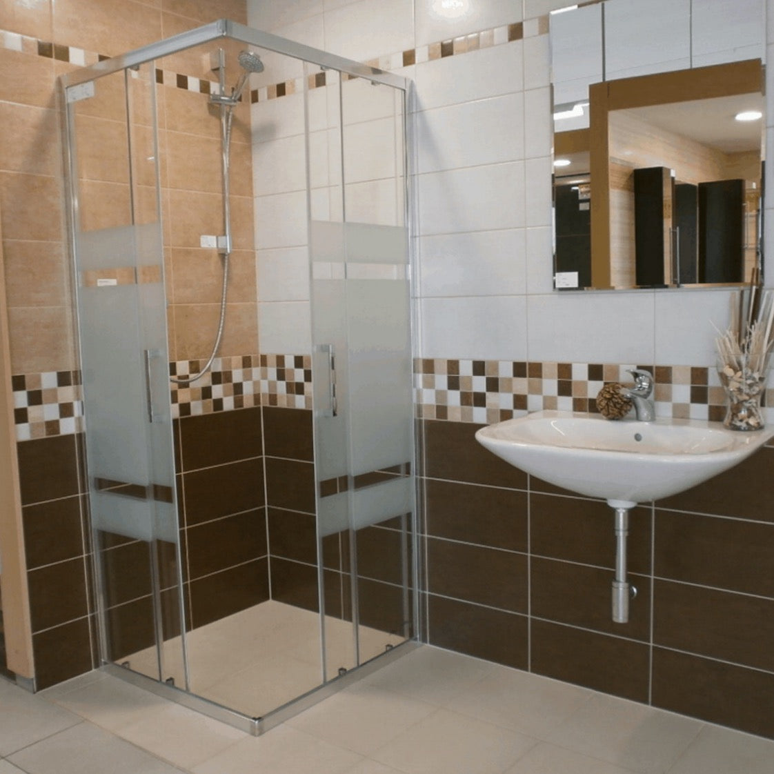 SIKOTEXQ90CRS SAT TEX 90 x 90 kvadratna tuš kabina