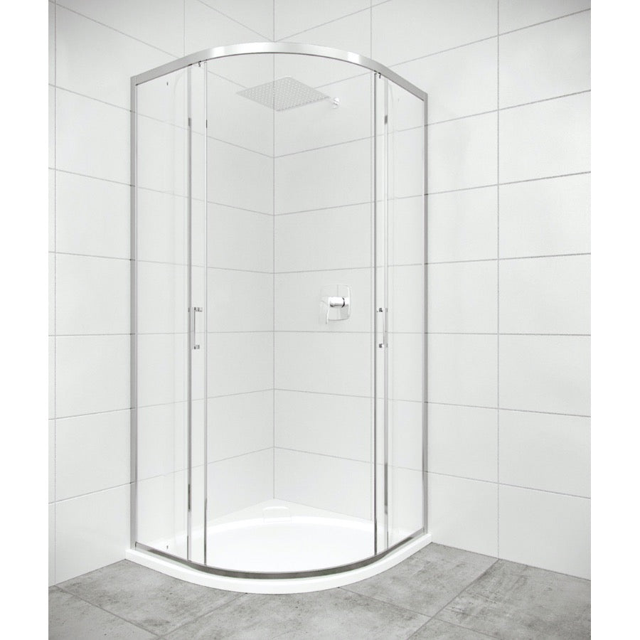 SIKOTEXS90CRT SAT TEX 90 x 90 polkrožna tuš kabina