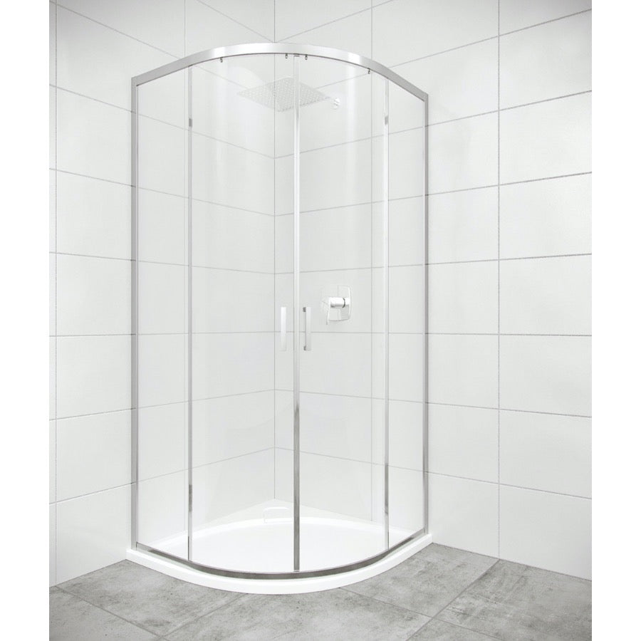 SIKOTEXS90CRT SAT TEX 90 x 90 polkrožna tuš kabina