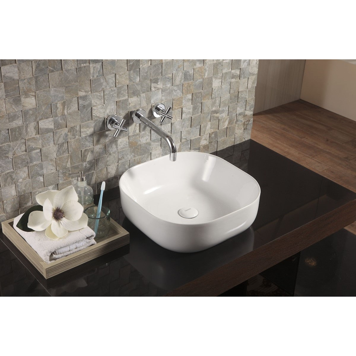 SLM4343 Triomini Slim 43 x 43 cm kvadratni nadpultni umivalnik