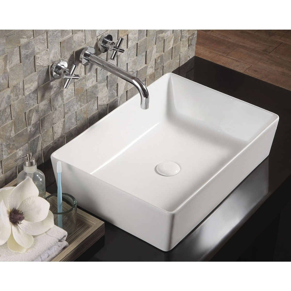SLM5539 Triomini Slim 55 x 39 cm pravokotni nadpultni umivalnik