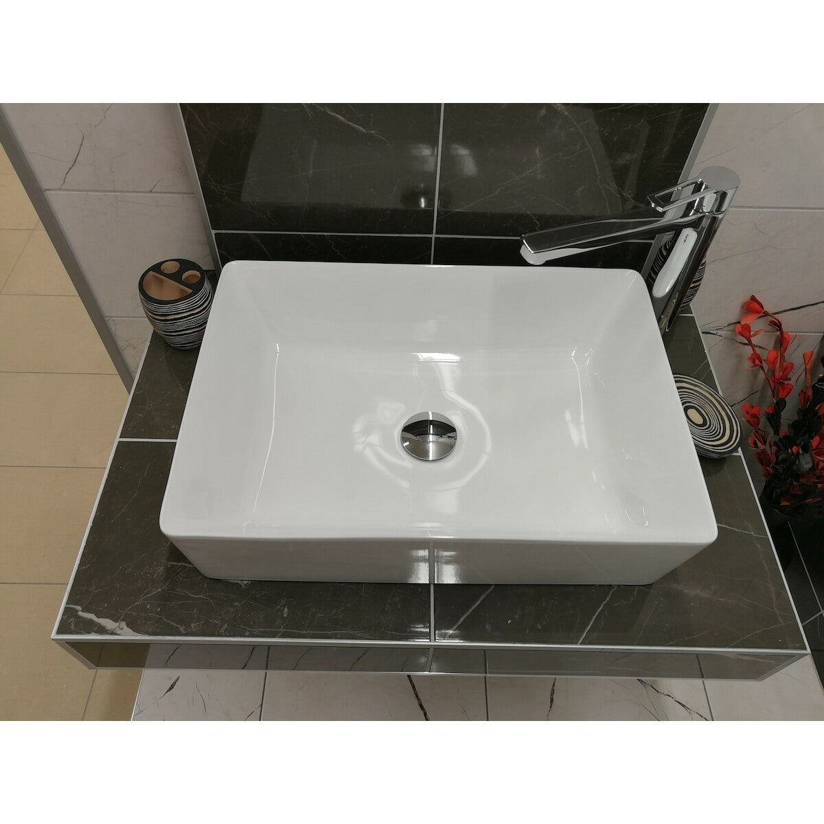 SLM5539 Triomini Slim 55 x 39 cm pravokotni nadpultni umivalnik