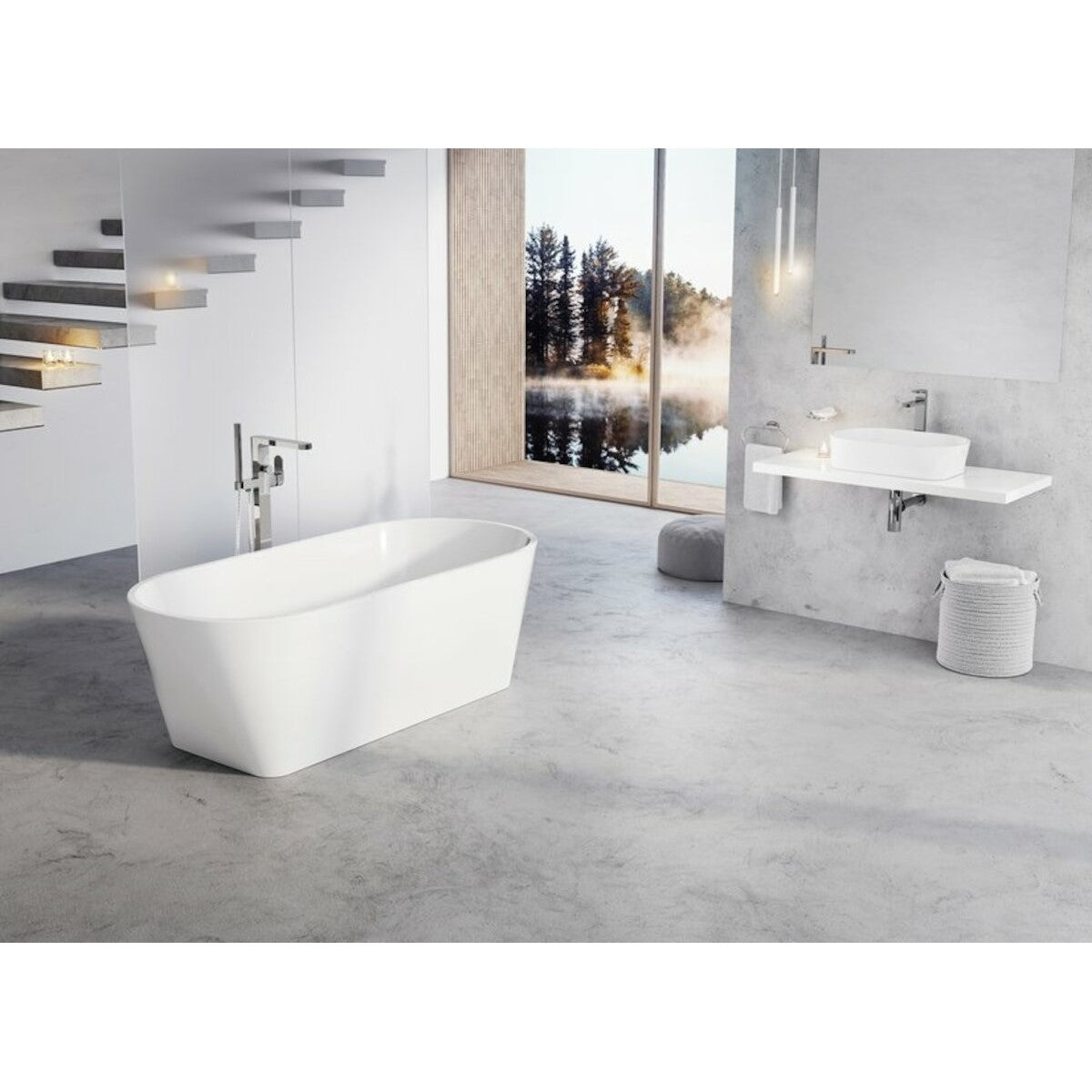 SOLO5800 Ravak Solo 58 x 40 cm ovalni nadpultni umivalnik iz litega marmorja