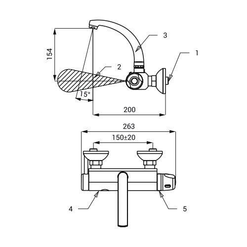 SLU25B Sanela termostatska armatura na senzor za umivalnik