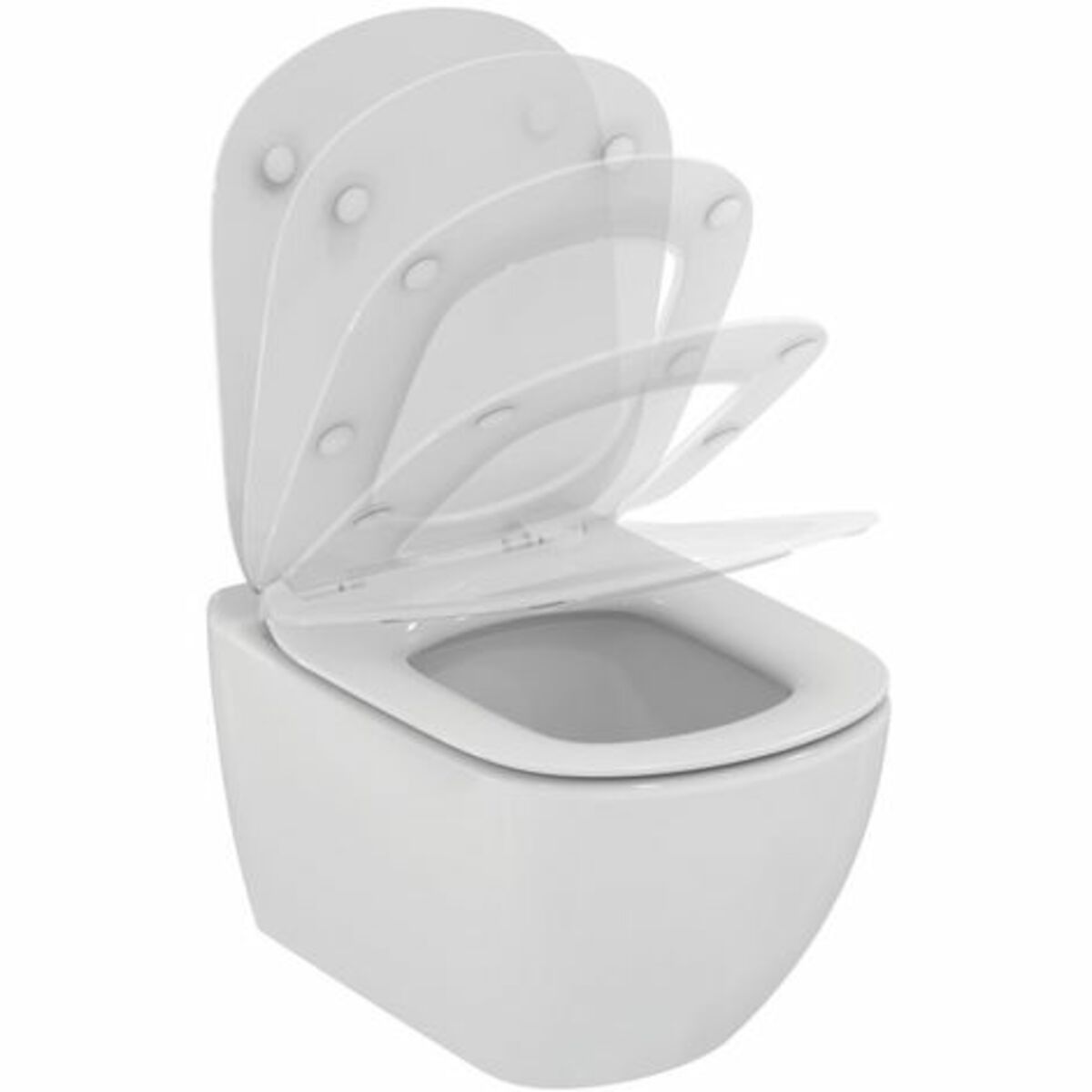 T354601 Ideal Standard Tesi AQUABLADE viseča brezrobna WC školjka z WC desko s počasnim zapiranjem