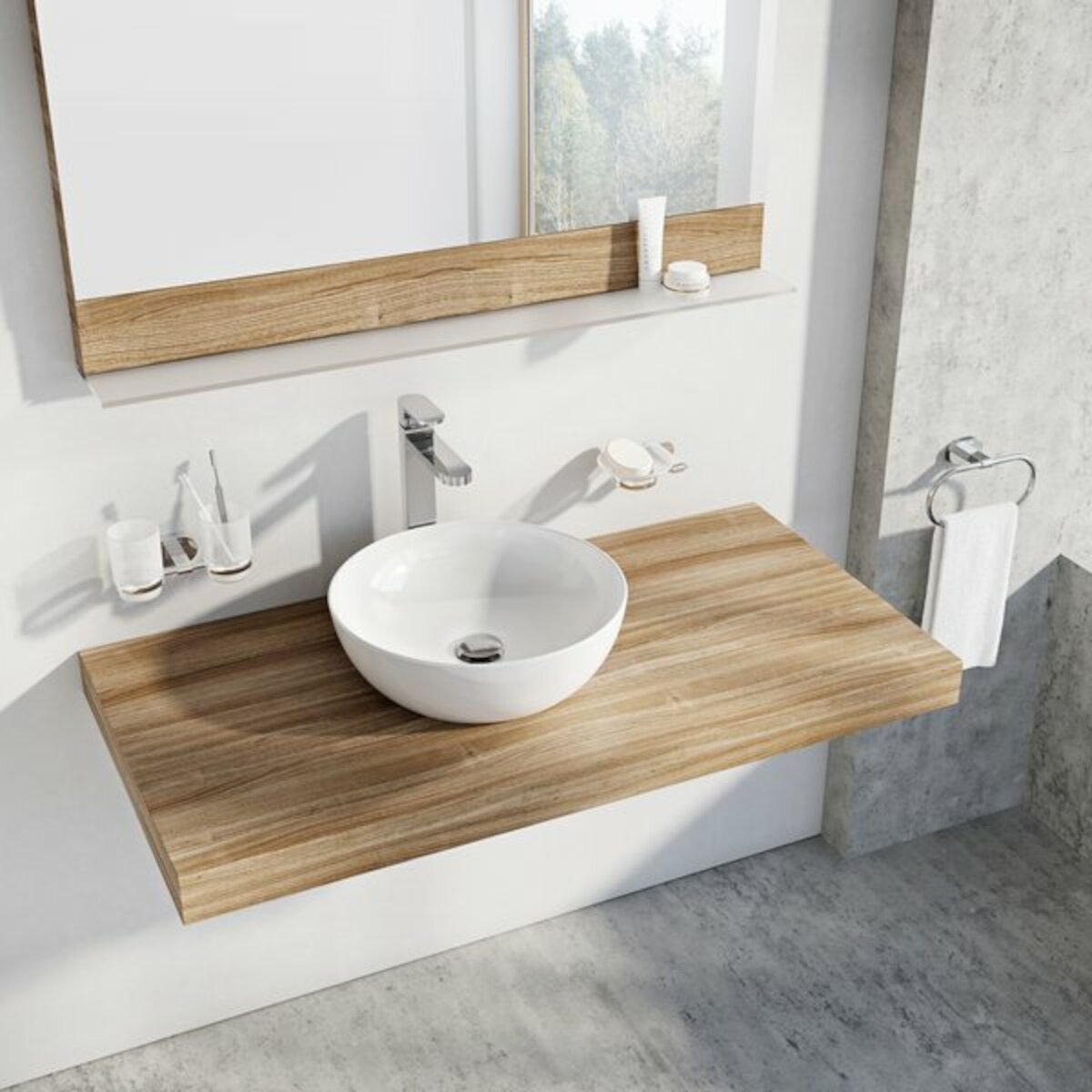 UNISLIMB400 Ravak Uni 40 x 40 cm okrogli nadpultni umivalnik