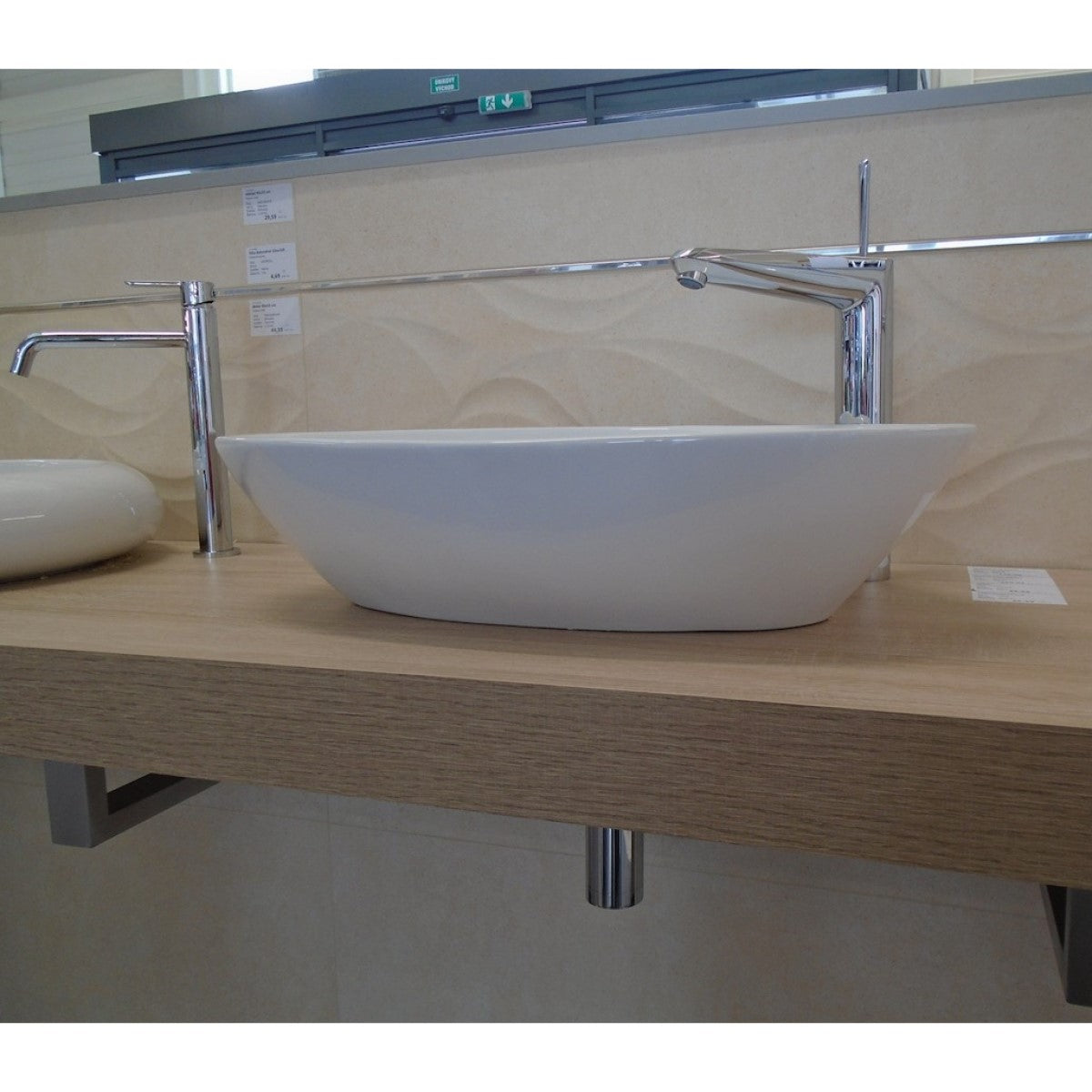 VA5838 Glacera Vallone 58 x 38 cm ovalni nadpultni umivalnik
