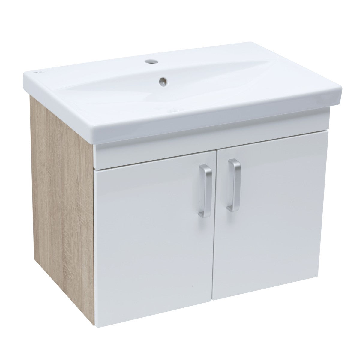 VARIO270DBBL Naturel Vario Dekor 70 x 40 cm umivalnik z omarico