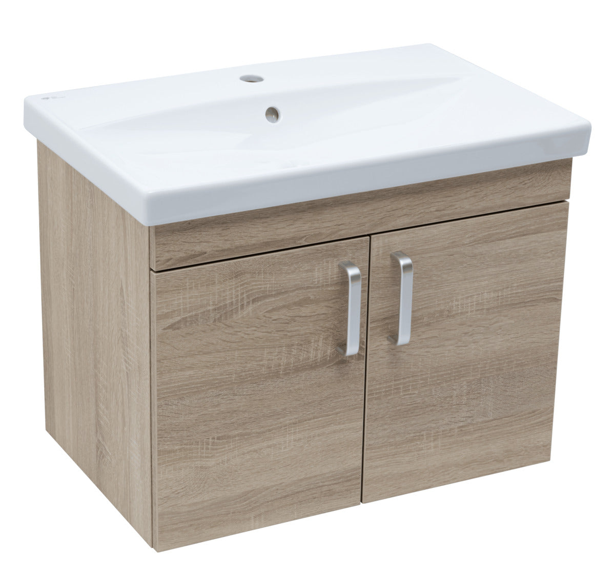 VARIO270DBDB Naturel Vario Dekor 70 x 40 cm umivalnik z omarico