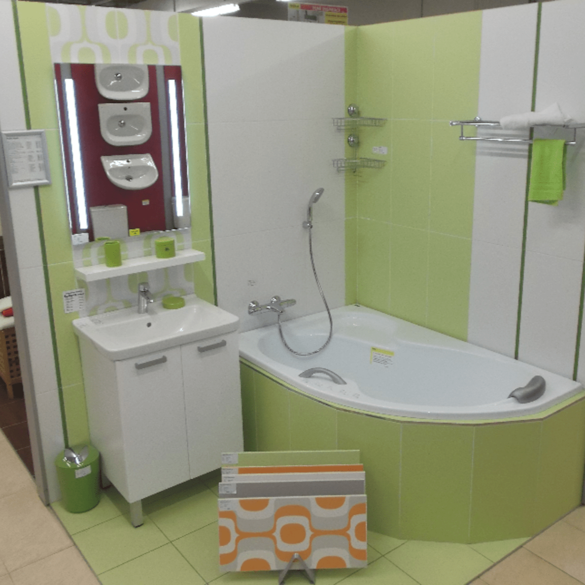 VARIO65BIBL Naturel Vario 65 x 48,5 cm umivalnik z omarico