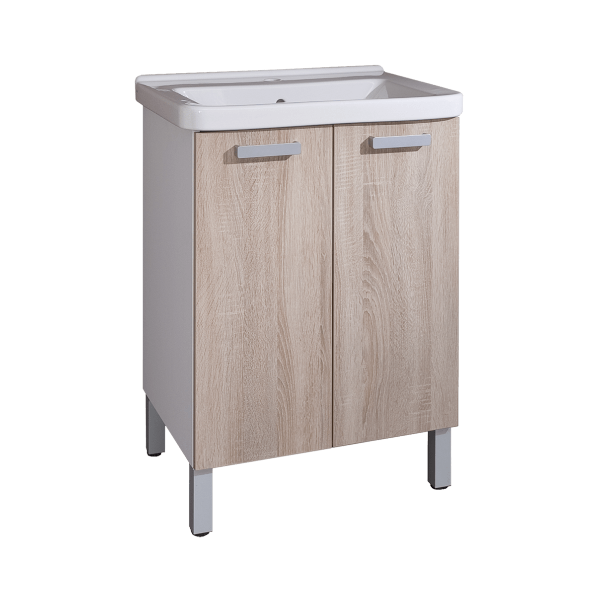 VARIO65BIDB Naturel Vario 65 x 48,5 cm umivalnik z omarico