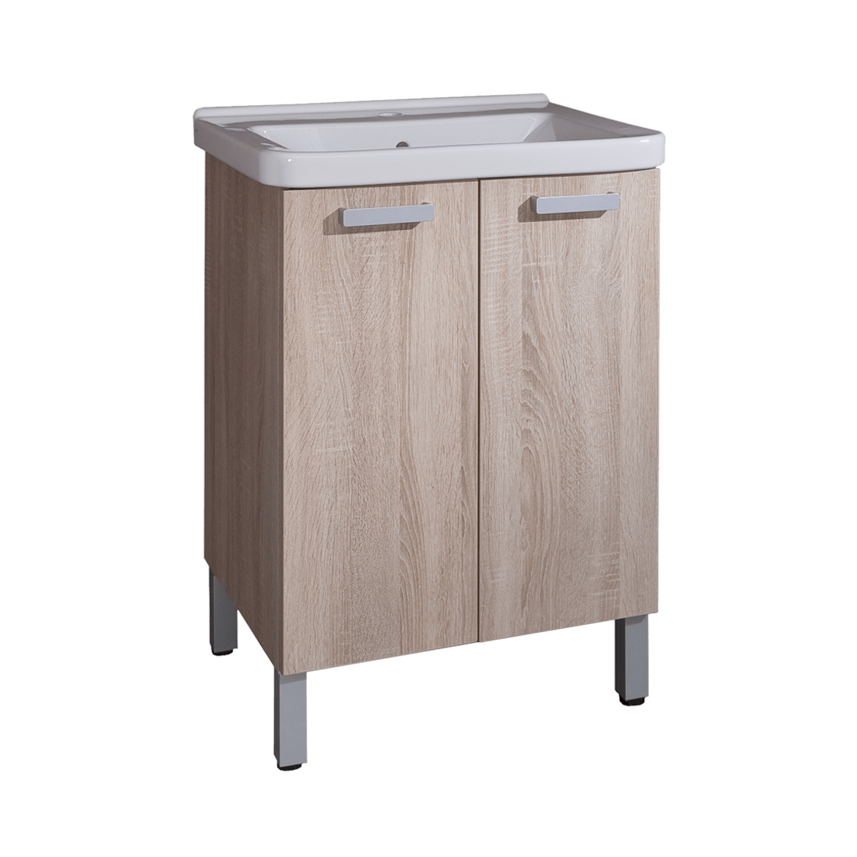 VARIO65DBDB Naturel Vario 65 x 48,5 cm umivalnik z omarico