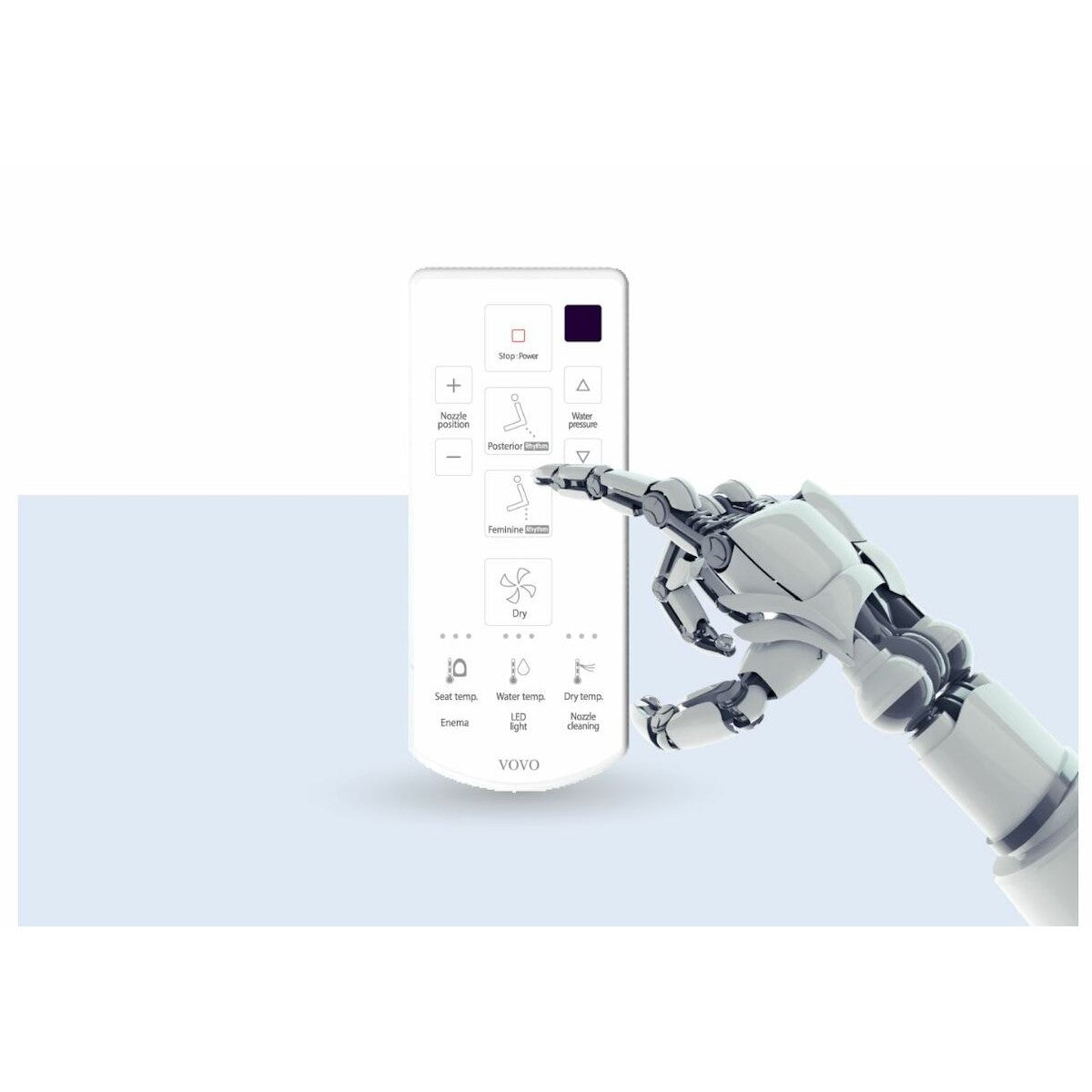 VB4100S VOVO električna WC deska s funkcijo bide in počasnim zapiranjem "Soft Close"