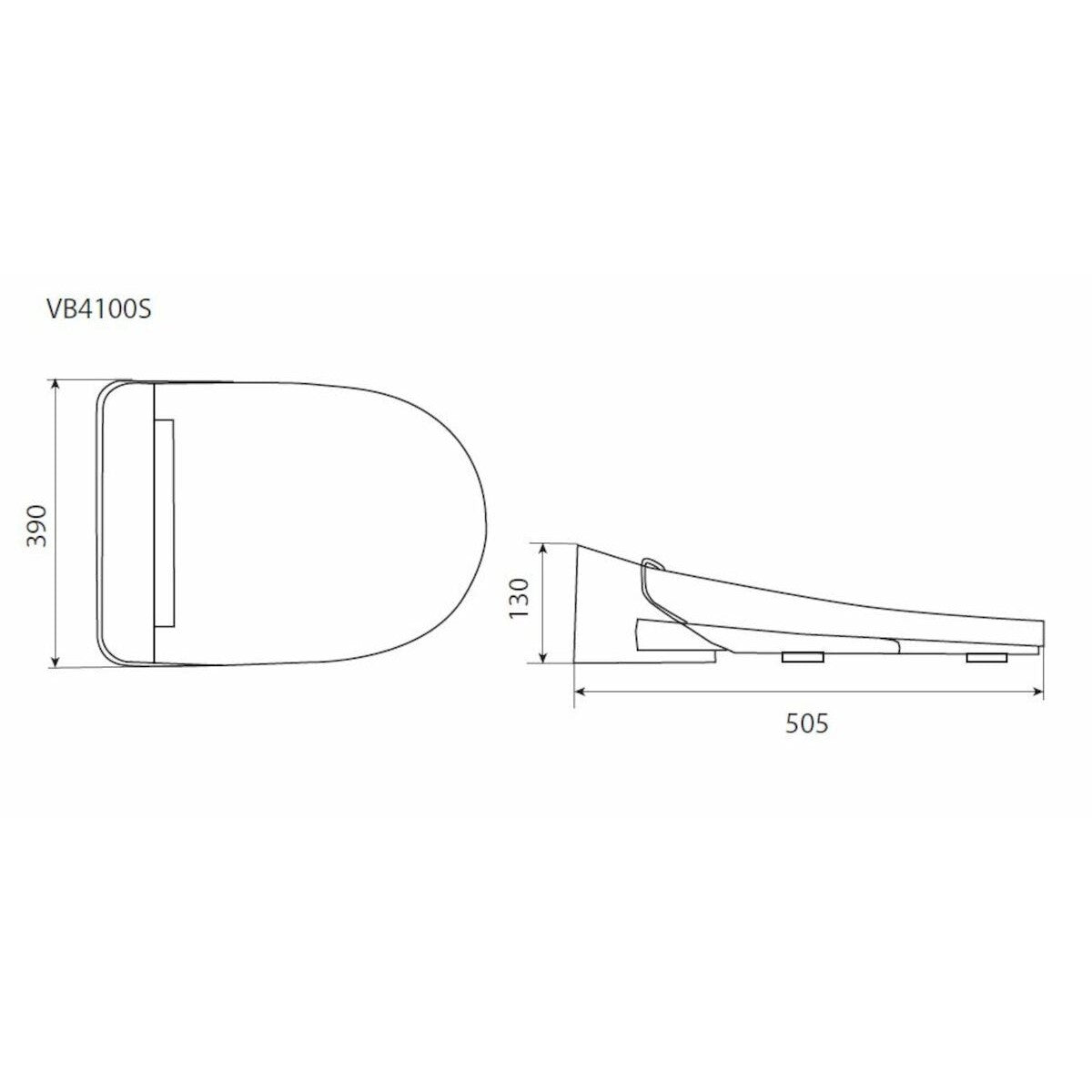 VB4100S VOVO električna WC deska s funkcijo bide in počasnim zapiranjem "Soft Close"