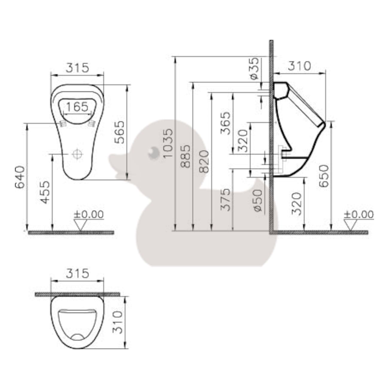 VITPIS Vitra Urinal pisoar