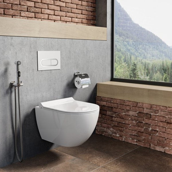 X01535 Ravak Uni Chrome RimOff viseča brezrobna WC školjka