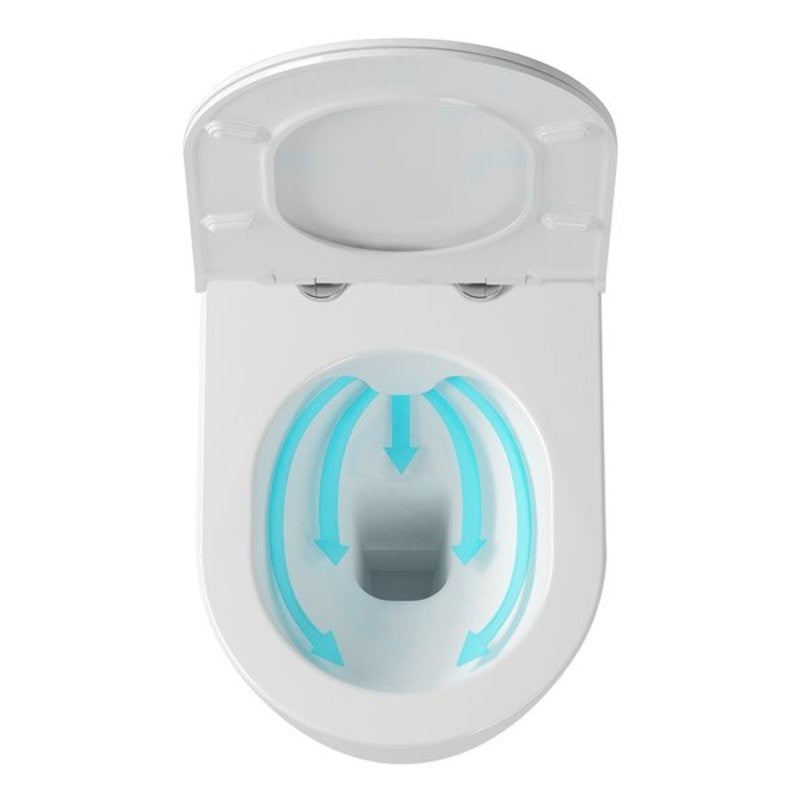 X01535 Ravak Uni Chrome RimOff viseča brezrobna WC školjka