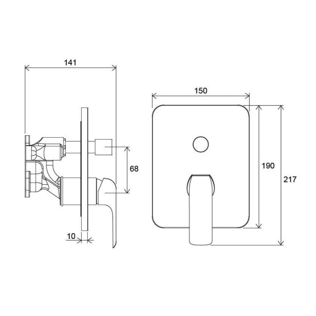 X070123 Ravak Flat pokrivna plošča