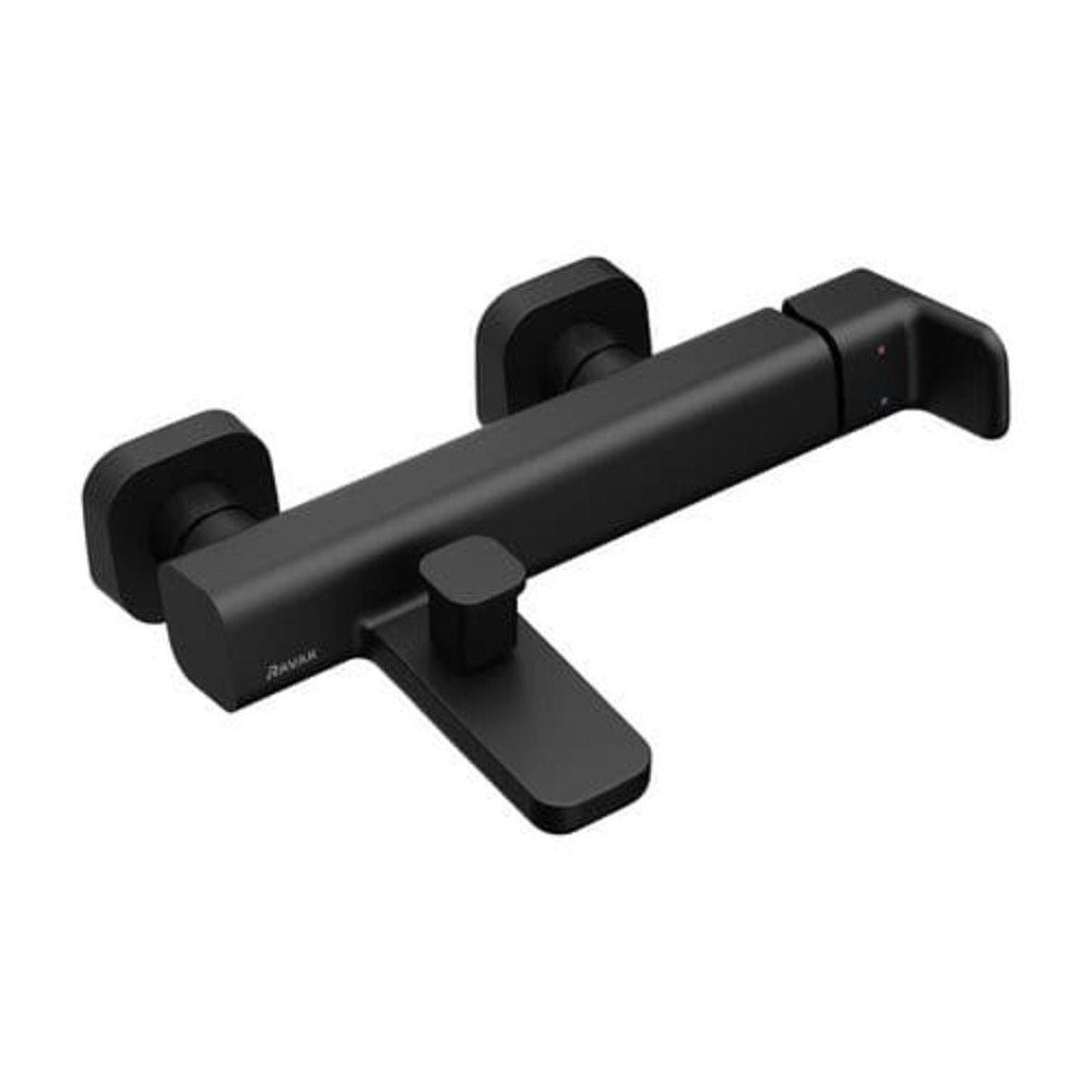 X070152 Ravak 10° Free stenska armatura za kad črna