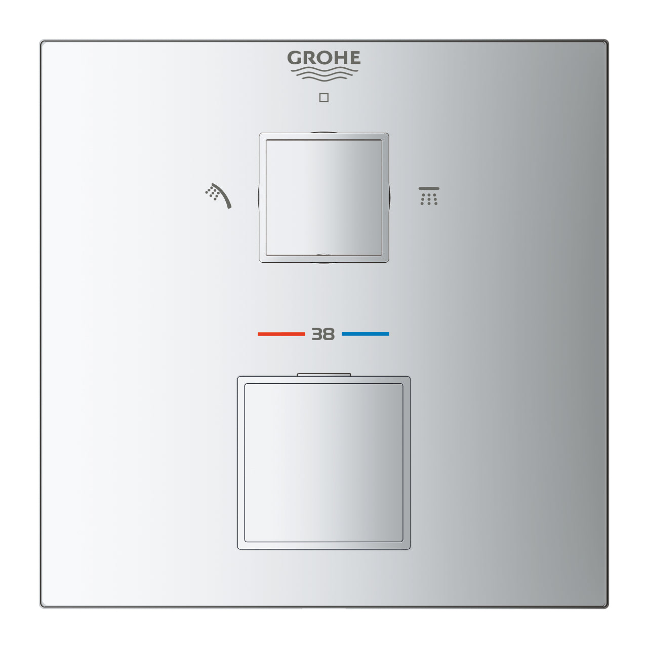Armature 24154000 Grohe Grohtherm Cube termostatska pokrivna plošča | KOPALNICA-ONLINE.SI