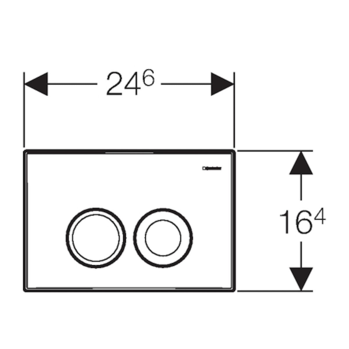 Geberit Delta21 aktivirna tipka