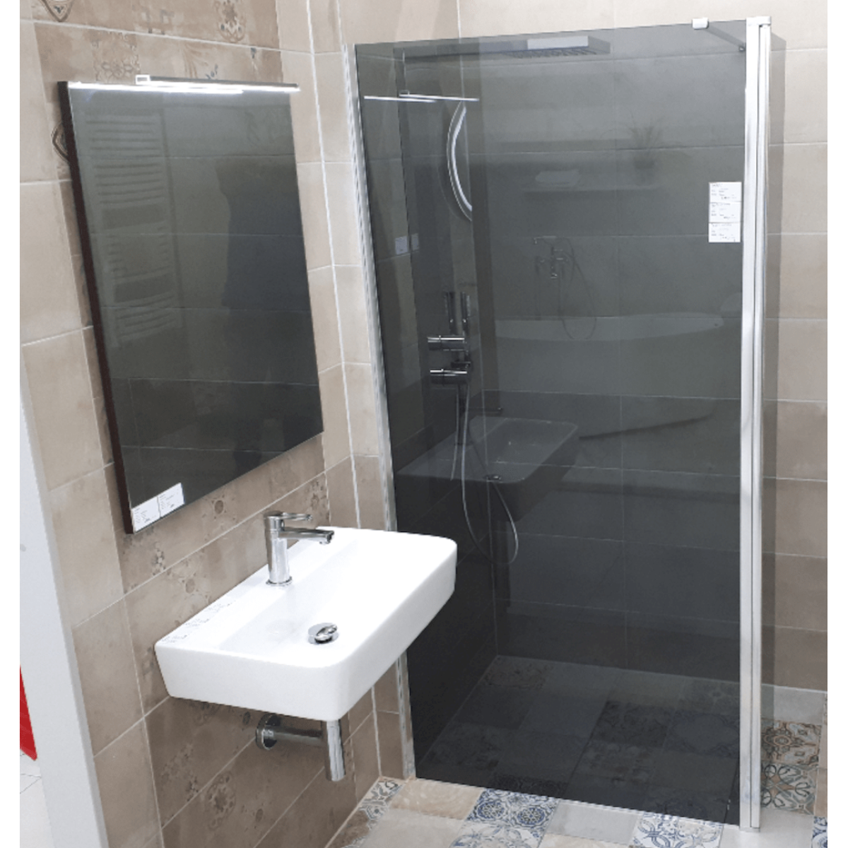 HA6540 Glacera Havana 65 x 40 cm pravokotni stenski keramični umivalnik z odprtino za armaturo